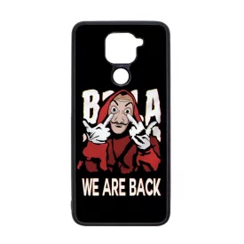 We are back - A Nagy Pénzrablás - la casa de papel Xiaomi Redmi Note 9 fekete tok