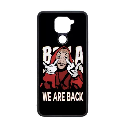 We are back - A Nagy Pénzrablás - la casa de papel Xiaomi Redmi Note 9 fekete tok
