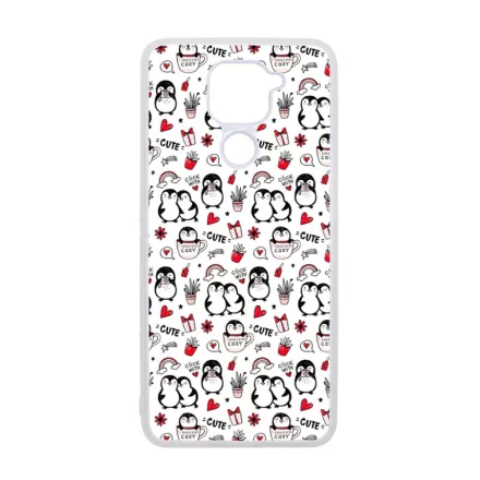Cuki Pingvines Xiaomi Redmi Note 9 átlátszó tok