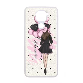 Kérd a Neveddel - Ballon Girl - Pink szerelem valentin napi Xiaomi Redmi Note 9 tok