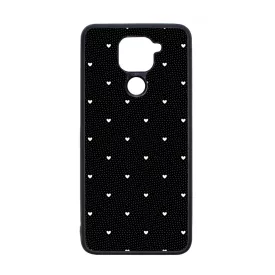 Elegáns szívecskés - BLACK - szives csajos  Xiaomi Redmi Note 9 tok