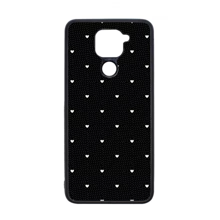 Elegáns szívecskés - BLACK - szives csajos  Xiaomi Redmi Note 9 tok