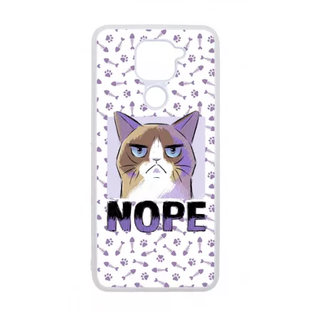 NOPE Cat Antisocial Antiszocialis Meno Trendi Xiaomi Redmi Note 9 tok