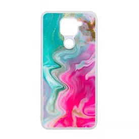 Pink gold Mixed Inks arany mintas marvanyos Xiaomi Redmi Note 9 tok