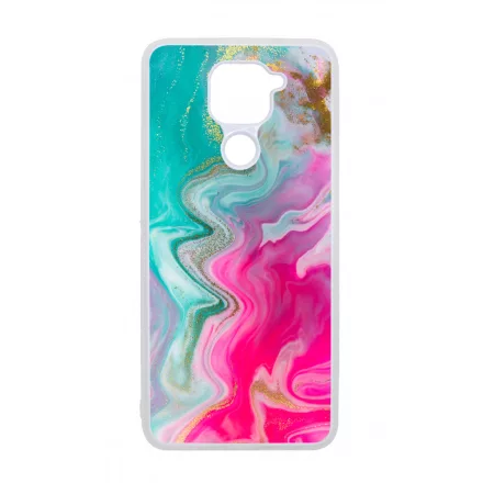 Pink gold Mixed Inks arany mintas marvanyos Xiaomi Redmi Note 9 tok
