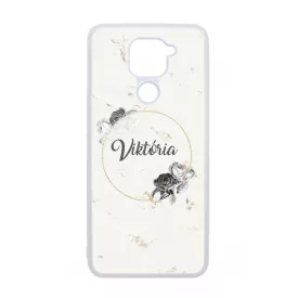 kerd a neveddel marble marvany mintas Rozsa viragos Xiaomi Redmi Note 9 tok