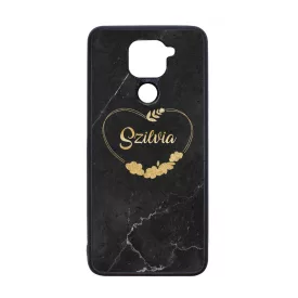 kerd a neveddel marble marvany mintas Heart szivecskes Xiaomi Redmi Note 9 tok