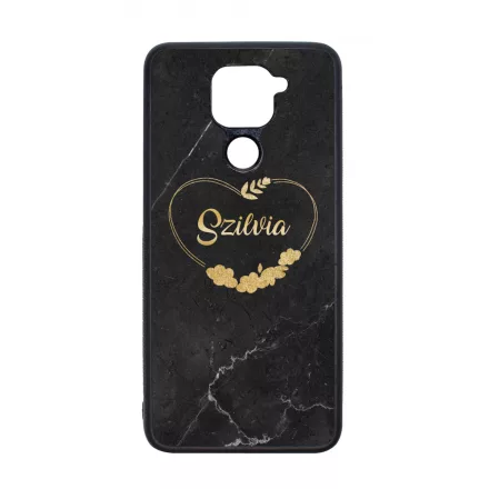 kerd a neveddel marble marvany mintas Heart szivecskes Xiaomi Redmi Note 9 tok