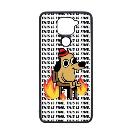 This is fine DOG kutyas meme Xiaomi Redmi Note 9 tok