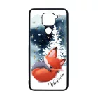 Tündéri róka - Téli mintás Xiaomi Redmi Note 9 tok