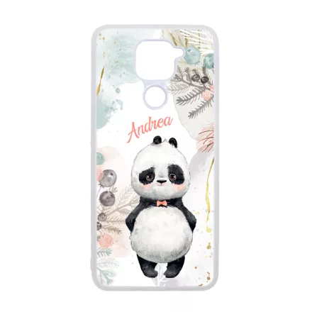 Édes kis Panda - Téli mintás Xiaomi Redmi Note 9 tok