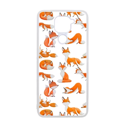 Rajzolt Róka mintás Xiaomi Redmi Note 9 tok