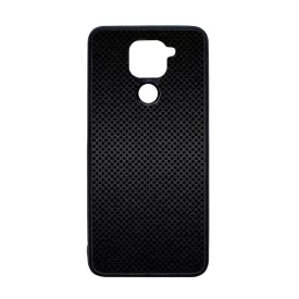 Speaker fekete metál mintás Xiaomi Redmi Note 9 tok