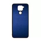 Gyönyörű kék karbon fiber mintás Xiaomi Redmi Note 9 tok
