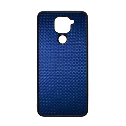 Gyönyörű kék karbon fiber mintás Xiaomi Redmi Note 9 tok