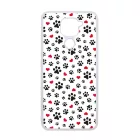 Szívecskés kutya mancs mintás Xiaomi Redmi Note 9 tok