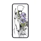 Rajzolt virágos lovas Xiaomi Redmi Note 9 tok