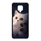 cica cicás macska macskás panda pandás Xiaomi Redmi Note 9 Pro fekete tok