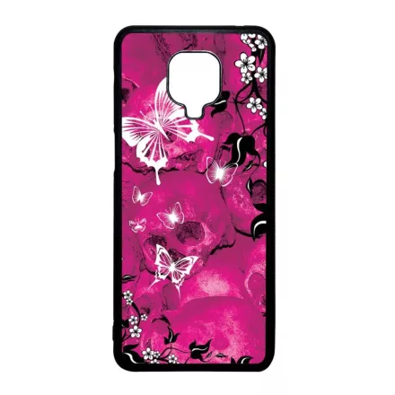 pillangó pillangós lepke lepkés Xiaomi Redmi Note 9 Pro fekete tok