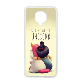 agnes unikornis gru my fluffy unicorn Xiaomi Redmi Note 9 Pro átlátszó tok