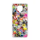 stickerbomb matricabomba Xiaomi Redmi Note 9 Pro fekete tok