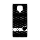 szerelem love szivecskés fekete fehér pöttyös Xiaomi Redmi Note 9 Pro fekete tok
