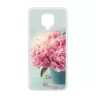 virágos tavaszi vintage rózsaszín rózsás Xiaomi Redmi Note 9 Pro átlátszó tok