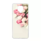 virágos tulipános tavaszi Xiaomi Redmi Note 9 Pro átlátszó tok