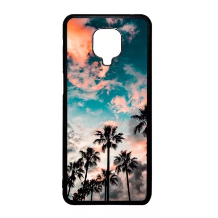 Pálmafa nyár Xiaomi Redmi Note 9 Pro fekete tok