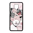 Spirit woman art tavaszi viragos ajándék nőknek valentin napra Xiaomi Redmi Note 9 Pro átlátszó
