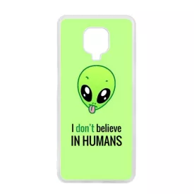 I don't believe in Humans ufo földönkívüli Xiaomi Redmi Note 9 Pro átlátszó tok