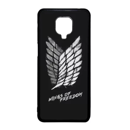 Wings of freedom Attack on titan aot Xiaomi Redmi Note 9 Pro fekete tok