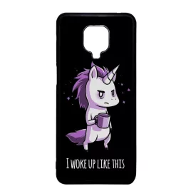Unikornis - morcos reggel unicorn egyszarvú Xiaomi Redmi Note 9 Pro fekete tok