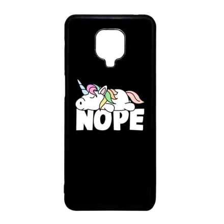 NOPE unikornis unicorn egyszarvú Xiaomi Redmi Note 9 Pro fekete tok