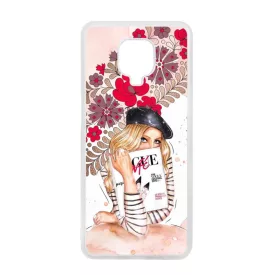Matyó & Fashion Girl magyar mintás hungarian folk Xiaomi Redmi Note 9 Pro átlátszó tok