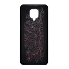 Elegáns Matyó - Rosegold magyar mintás hungarian folk Xiaomi Redmi Note 9 Pro fekete tok