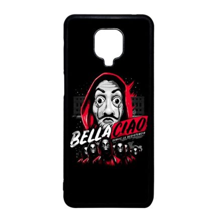 Bella Ciao ART - A Nagy Pénzrablás - la casa de papel Xiaomi Redmi Note 9 Pro fekete tok