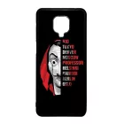Mask - the Names - A Nagy Pénzrablás - la casa de papel Xiaomi Redmi Note 9 Pro fekete tok