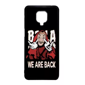We are back - A Nagy Pénzrablás - la casa de papel Xiaomi Redmi Note 9 Pro fekete tok