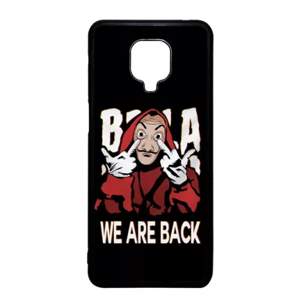 We are back - A Nagy Pénzrablás - la casa de papel Xiaomi Redmi Note 9 Pro fekete tok