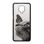 Cica és Pillangó - macskás Xiaomi Redmi Note 9 Pro tok