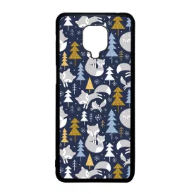 Tündéri Karácsonyi róka mintás Xiaomi Redmi Note 9 Pro tok