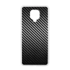 Ezüst karbon fiber mintás Xiaomi Redmi Note 9 Pro tok