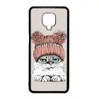 Cuki sapkás cica Xiaomi Redmi Note 9 Pro tok