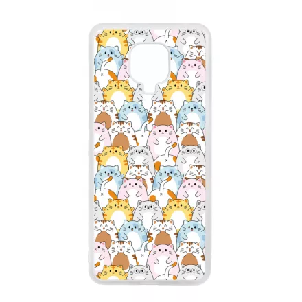 Tündéri Kawaii cica mintás Xiaomi Redmi Note 9 Pro tok