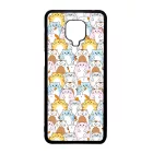 Tündéri Kawaii cica mintás Xiaomi Redmi Note 9 Pro tok