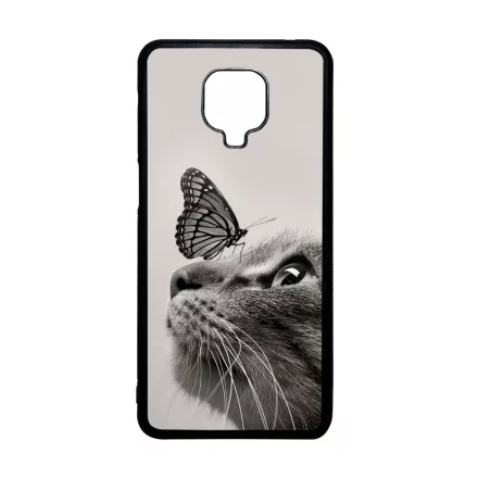 Cica és Pillangó - macskás Xiaomi Redmi Note 9s tok